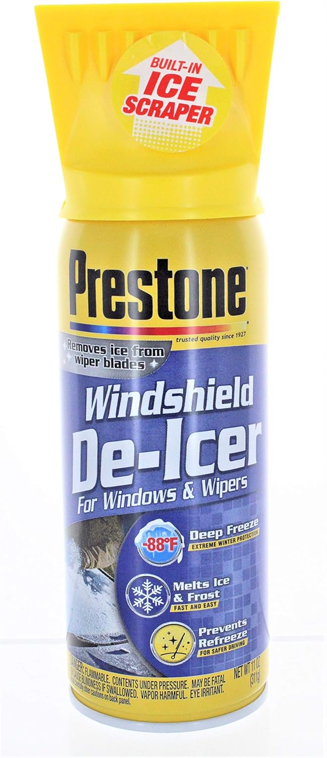 Prestone AS242 Windshield De-Icer - 11 oz. Aerosol 2 Pack