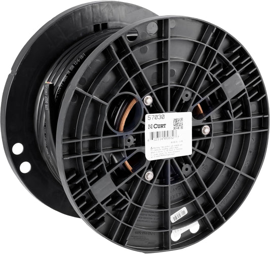 Curt Manufacturing 57030 7-Wire Trailer Cable Wiring 100 ft