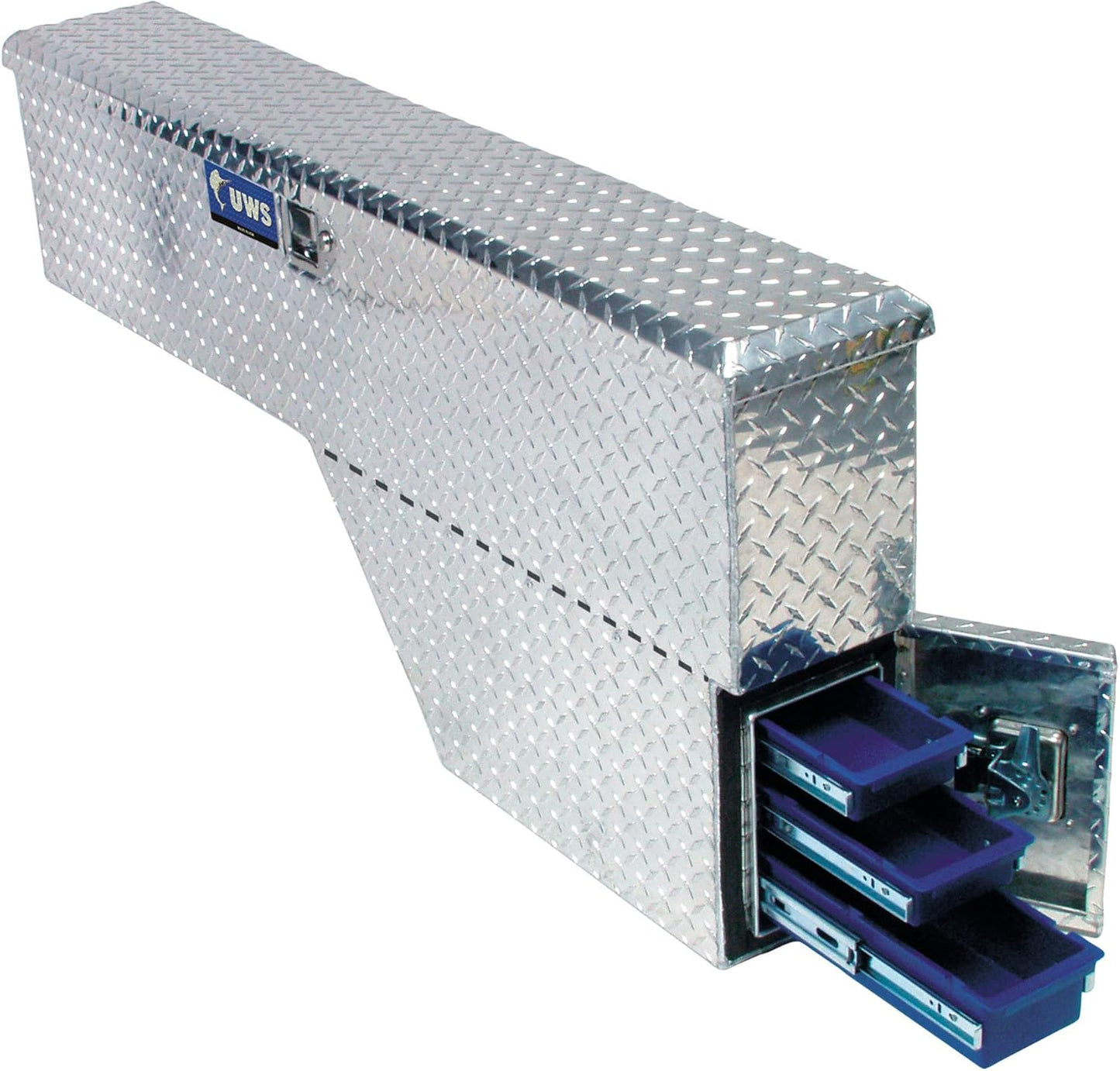 UWS EC30021 48-Inch Passenger-Side Heavy-Wall Aluminum Fender Wheel Well Tool Box – RigidCore Lid, Weatherproof Storage