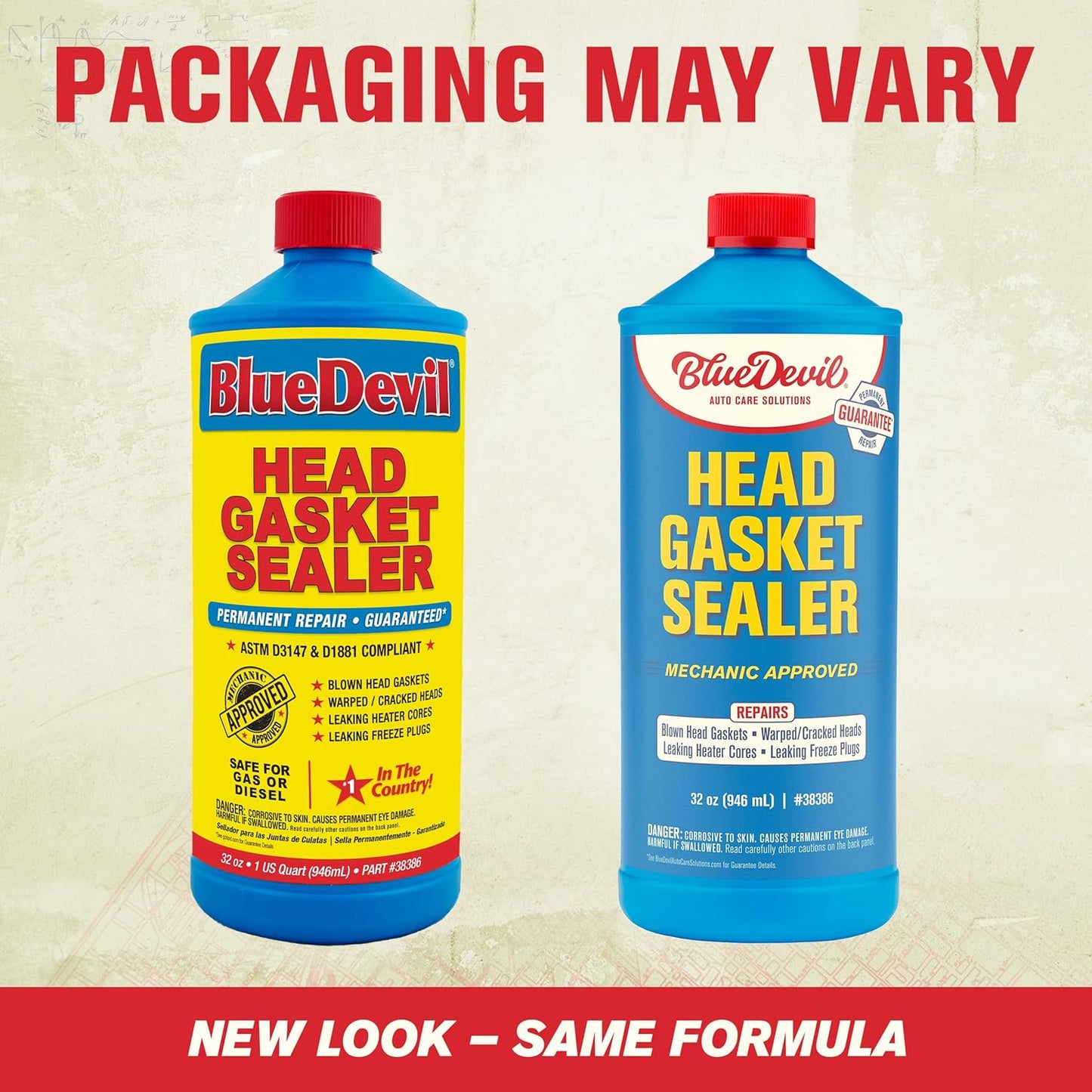 BlueDevil Products 38386 Head Gasket Sealer - 1 Quart
