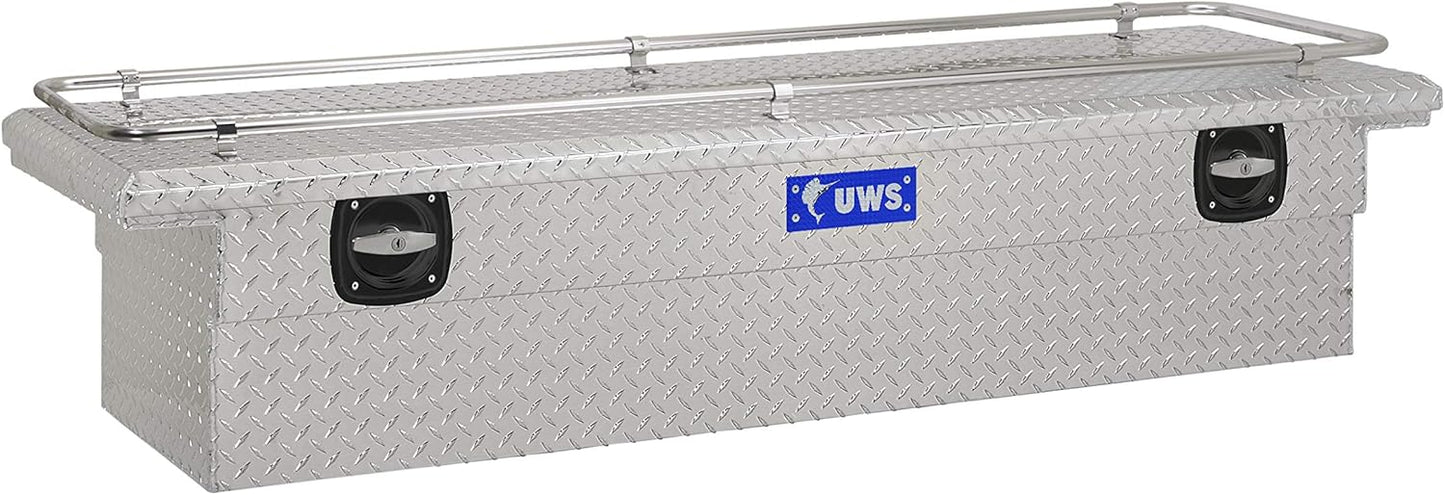 UWS United Welding Services SL-72-LP-R 72 Inch Secure Lock Low Profile Bright With Rail Toolbox