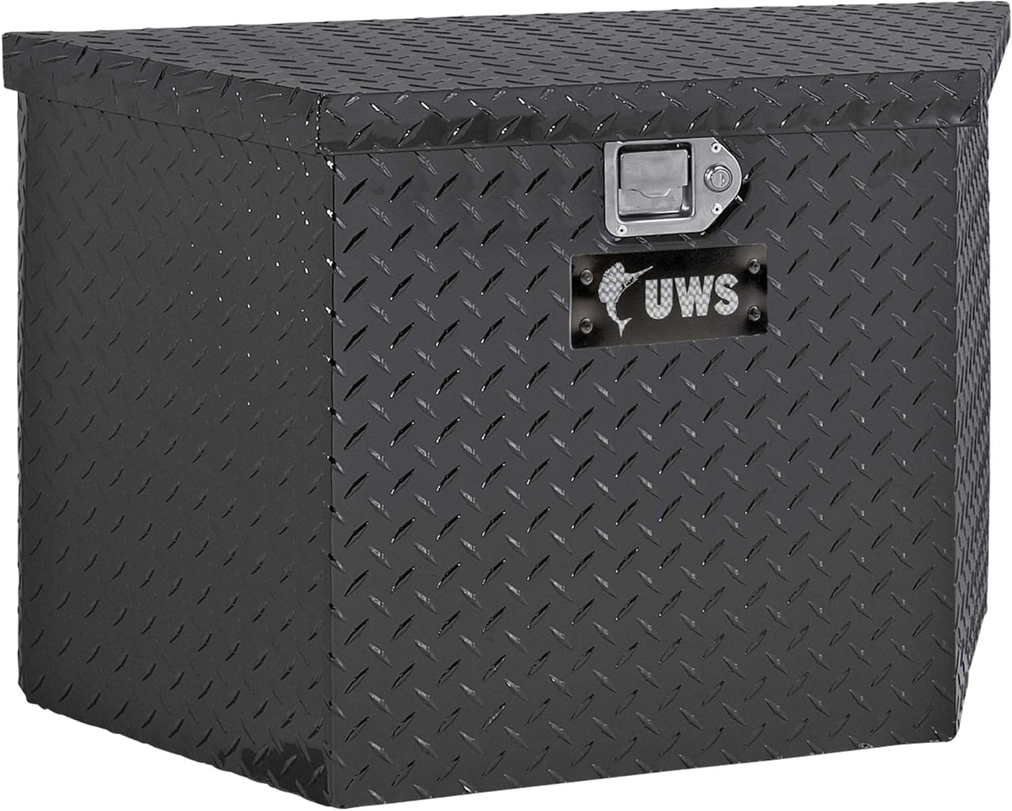 UWS EC20442 49-Inch Gloss Black Heavy-Wall Aluminum Trailer Tongue Tool Box – RigidCore Lid, Lockable, Weatherproof