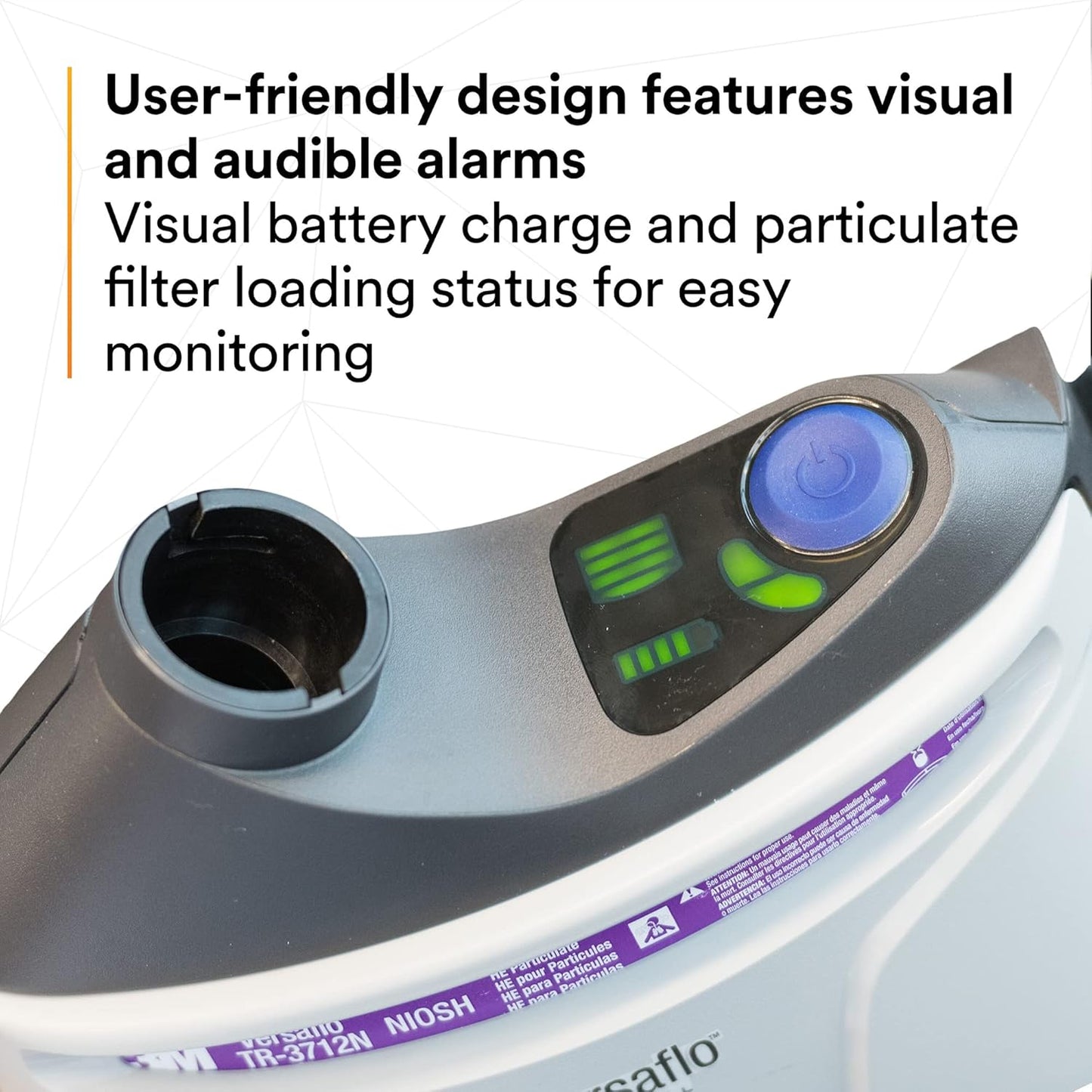 3M Versaflo™ TR-300N+ HIK Powered Air Purifying Respirator (PAPR) Kit – Hard Hat Assembly, NIOSH Approved for Particulates