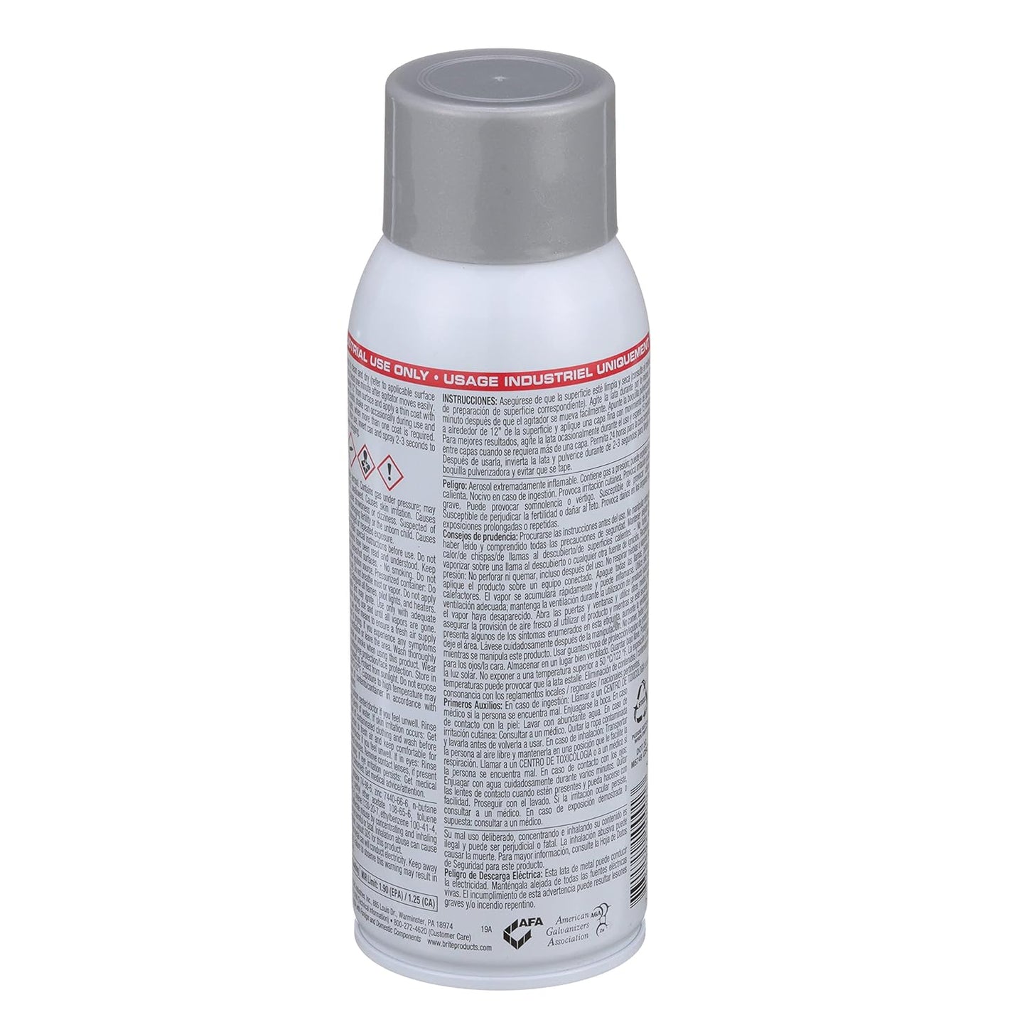 WELD-AID B-100 Brite® Zinc® Galvanizing Compound – 12.5 oz Aerosol Can