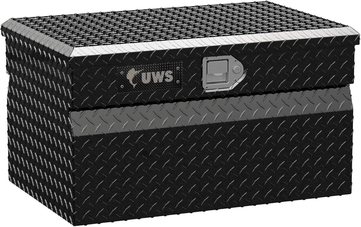 UWS EC20132 30" Gloss Black Aluminum Truck Storage Box with RigidCore Lid – Heavy-Duty & Lockable Tool Chest