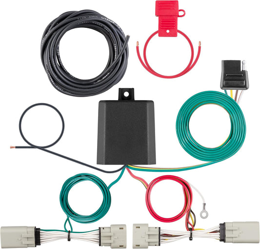 Curt Manufacturing 56486 LED Taillights and Backup Sensors for 2021 Ford F-150 with Onboard Scale T-Connector and 4-Way Flat Output