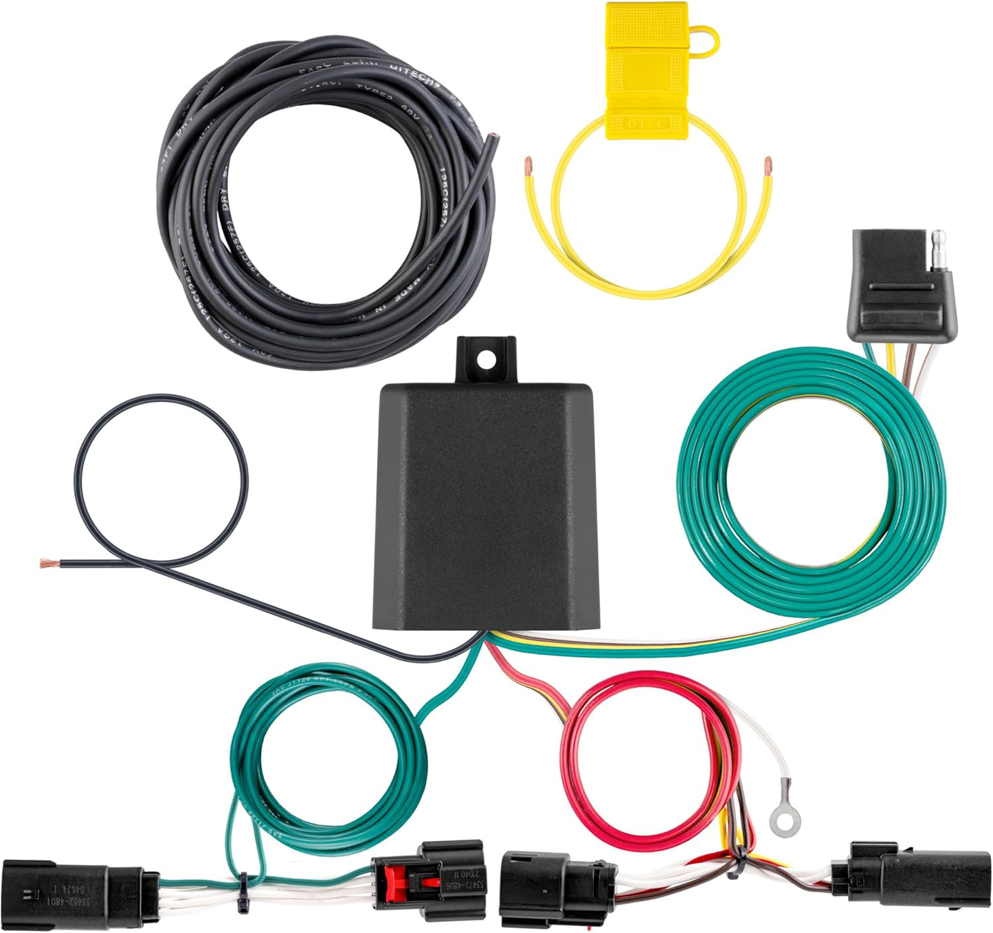 Curt Manufacturing 56546 Mustang Mache T-Connector with 4-Way Flat Output