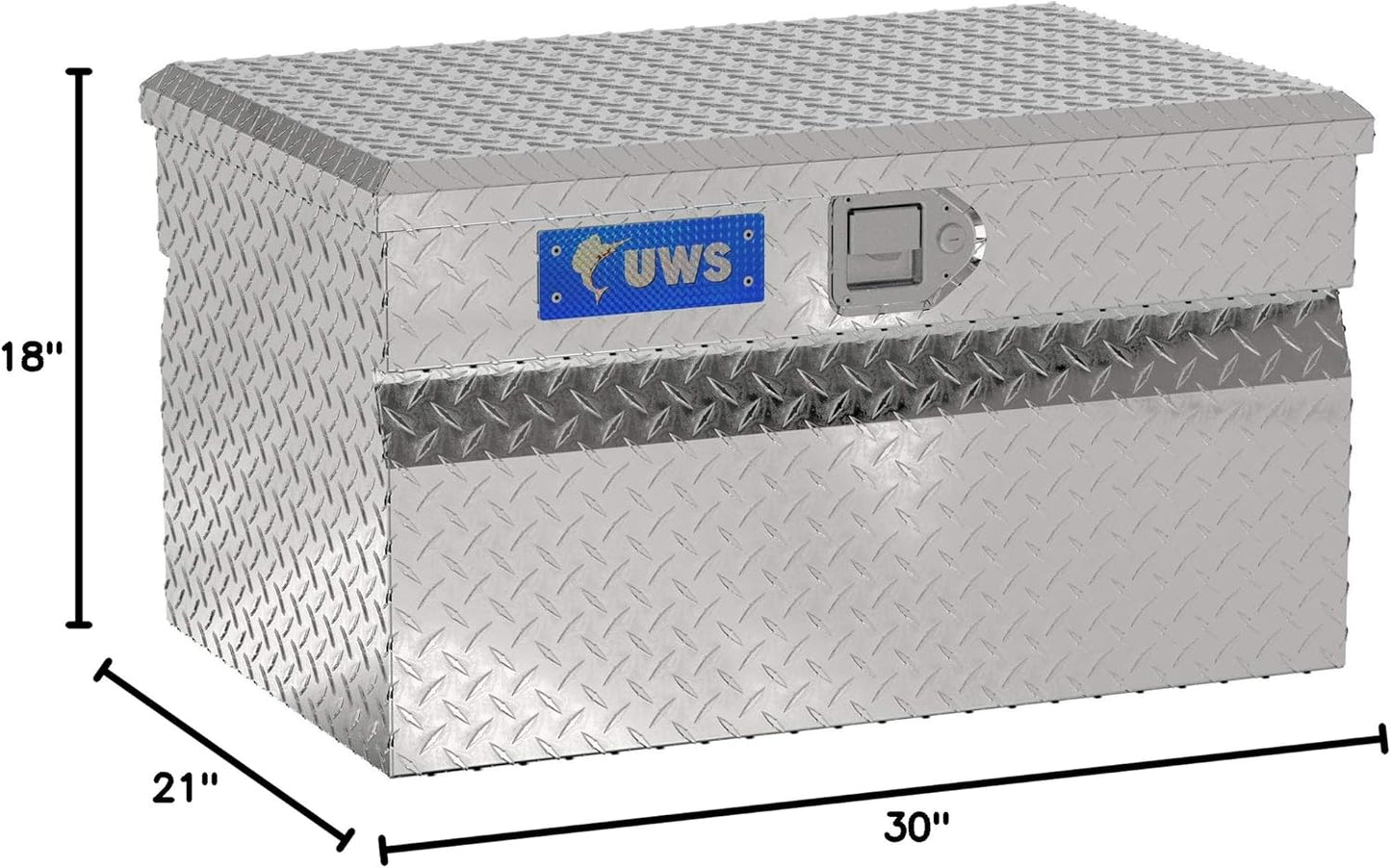 UWS EC20121 30" Heavy-Wall Aluminum Truck Storage Box with RigidCore Lid – Durable & Lockable Tool Chest