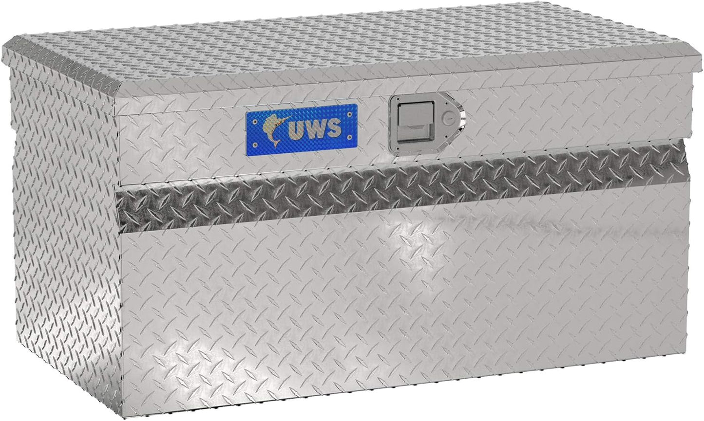 UWS EC20141 36" Heavy-Wall Aluminum Truck Storage Box with RigidCore Lid – Lockable & Weatherproof Tool Chest