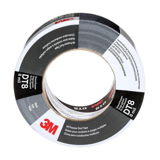 3M DT8 Industrial Strength Multi-Use Duct Tape, Silver, 1.88in x 60 yd x 8 mil Thickness – Professional Grade Adhesive, 1 Pack