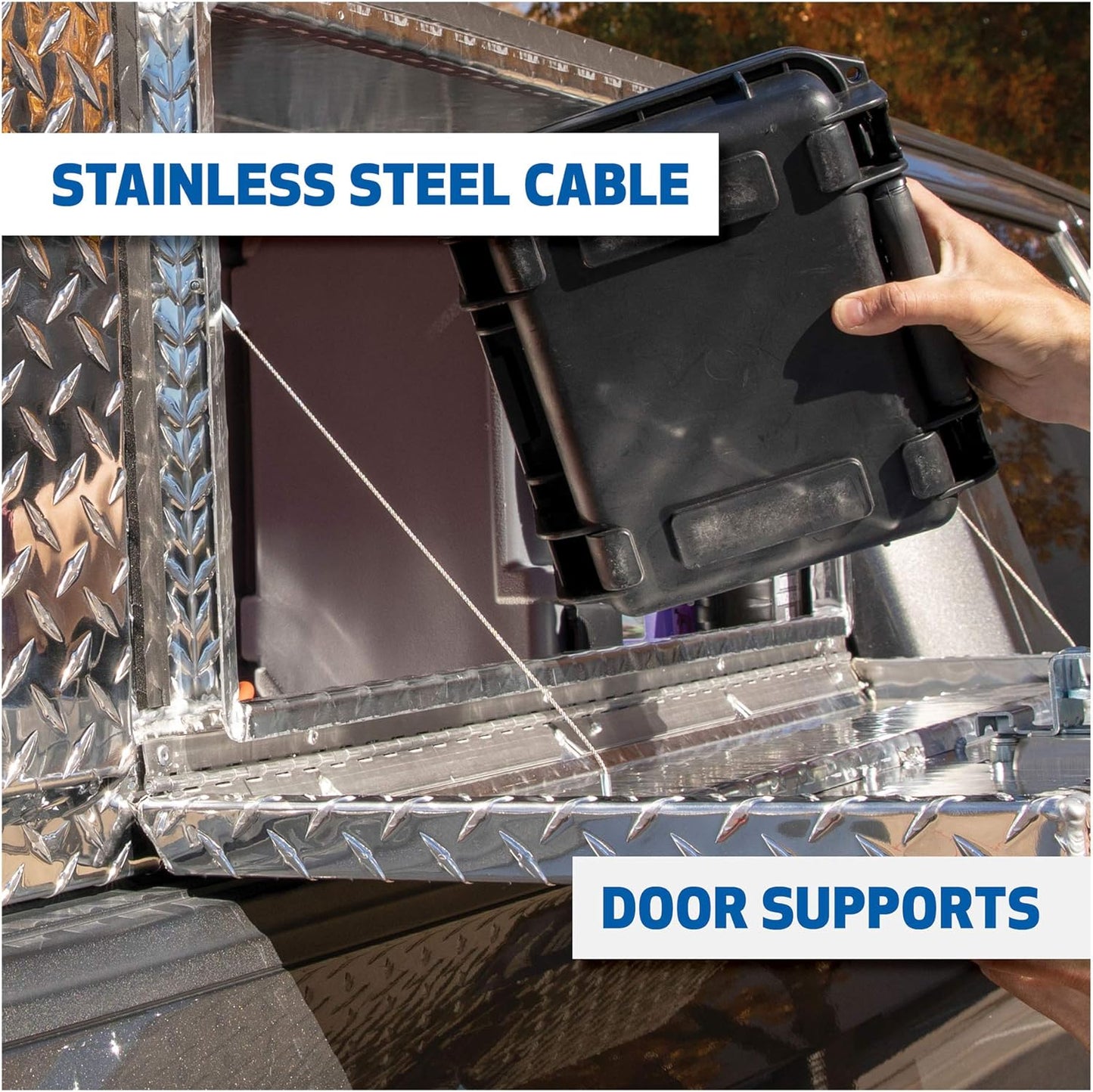 UWS EC40111 60" Aluminum Heavy-Wall Single-Door Flatbed Underbody Truck Tool Box