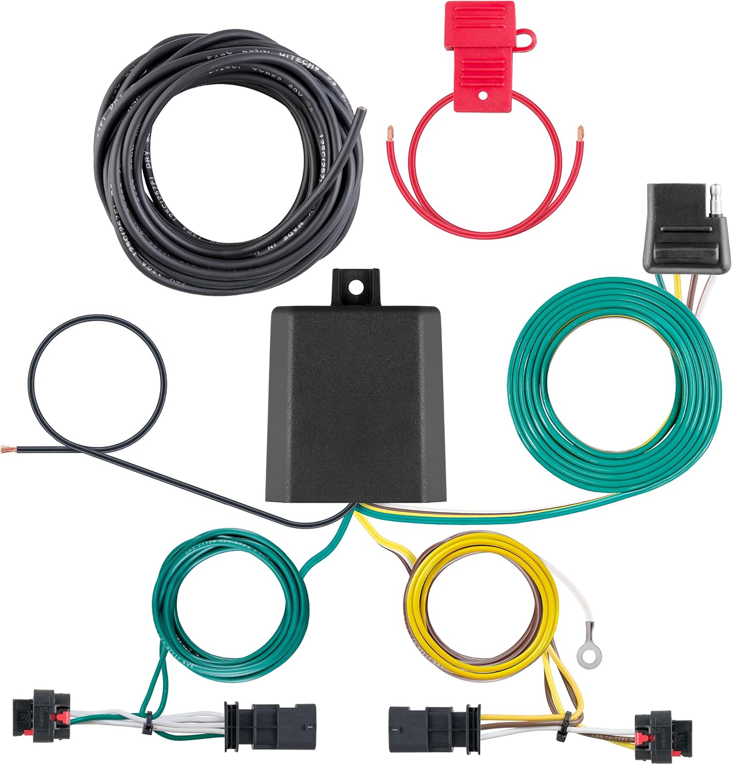 Curt Manufacturing 56472 22-C Jeep Compass Trailer Wiring Harness 4-Way Flat Output