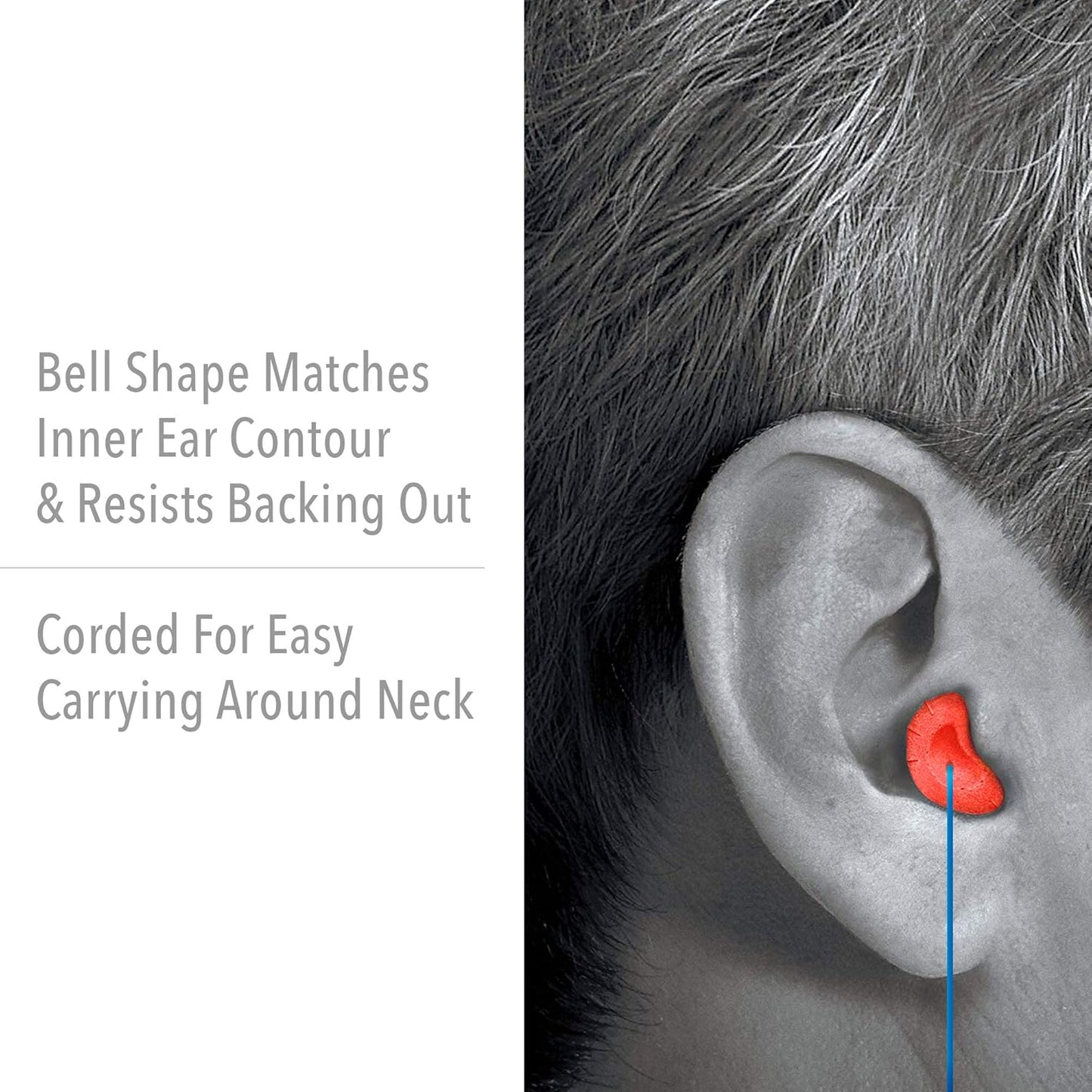 Howard Leight MAX Corded Disposable Foam Earplugs – NRR 33, 100 Pairs – Orange | Ultimate Noise Protection