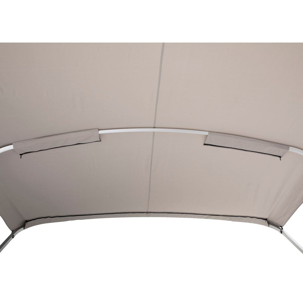 SureShade Power Bimini 2020000300 - Clear Anodized Frame with Grey Fabric