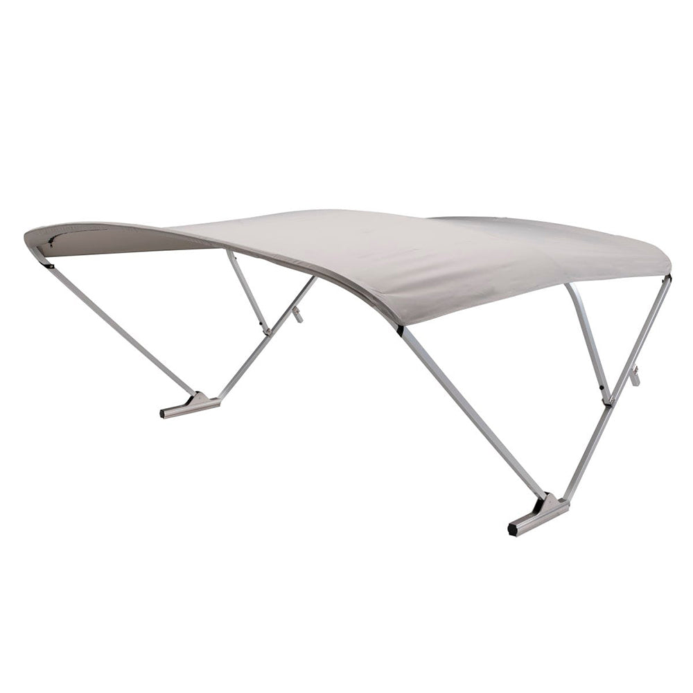 SureShade Power Bimini 2020000300 - Clear Anodized Frame with Grey Fabric