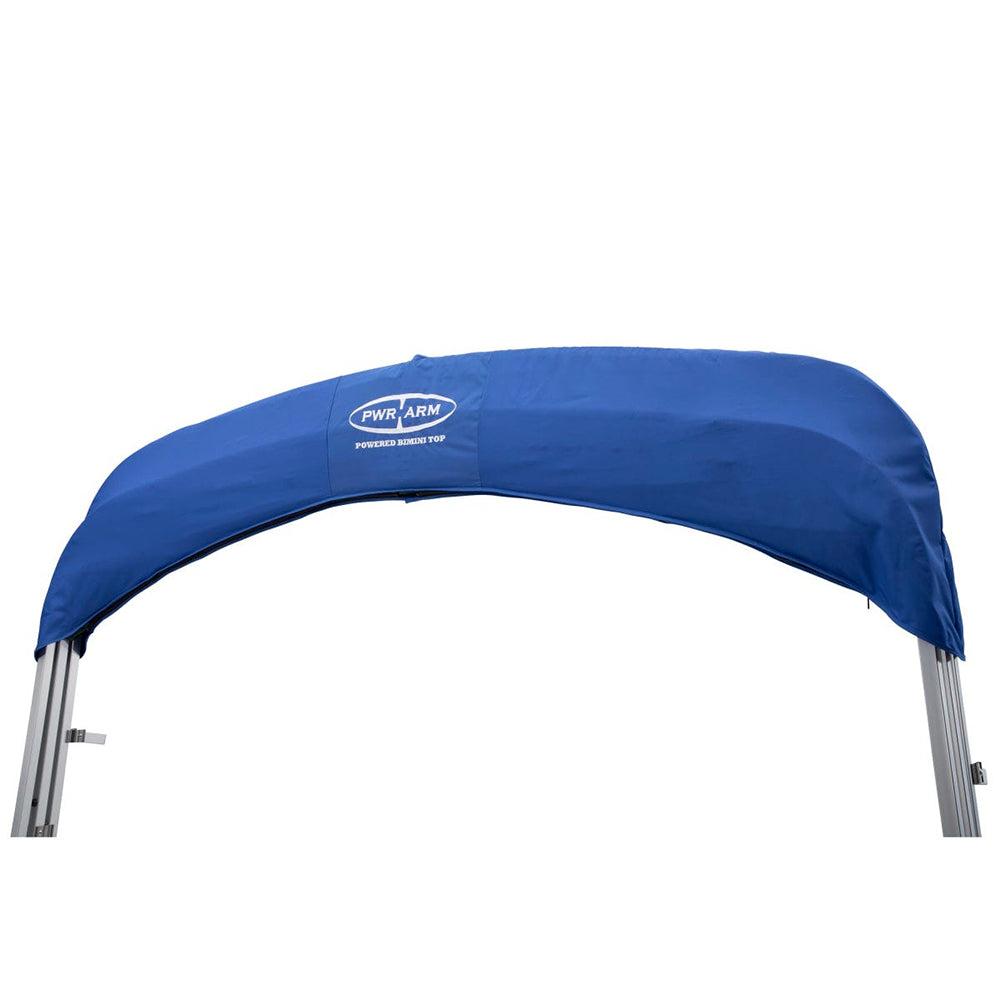 SureShade Power Bimini 2020000302 - Clear Anodized Frame with Pacific Blue Fabric