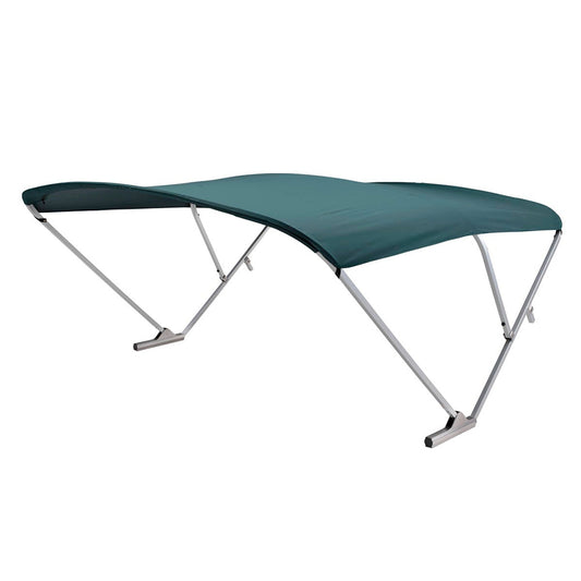 SureShade Power Bimini 2020000303 - Clear Anodized Frame with Green Fabric
