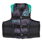 Full Throttle Adult Nylon Life Jacket - 2XL/4XL - Aqua/Black - Part Number 112200-505-080-22