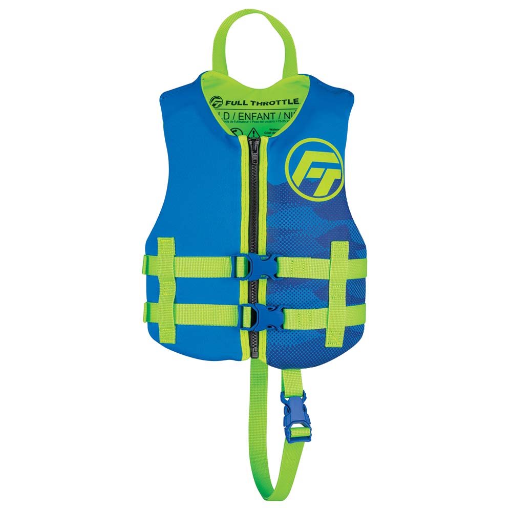 Full Throttle Child Rapid-Dry Life Jacket - Blue, Part Number 142100-500-001-22