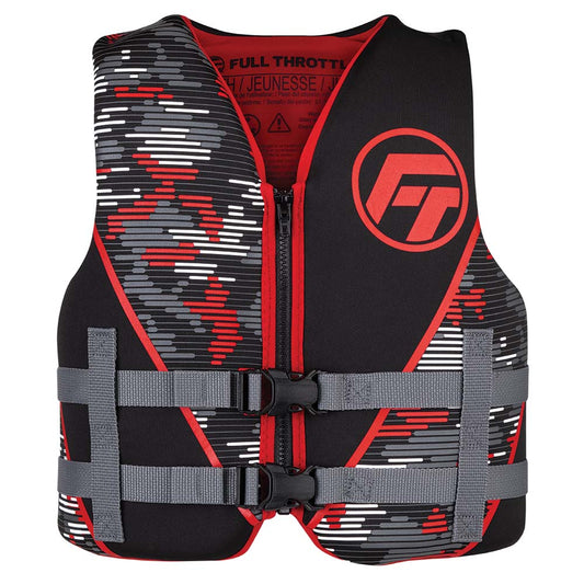 Full Throttle Youth Rapid-Dry Life Jacket - Red/Black Part Number 142100-100-002-22