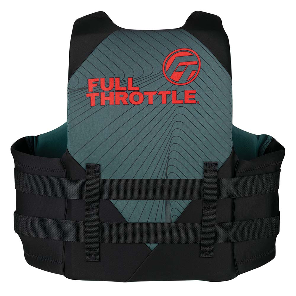 Full Throttle Adult Rapid-Dry Life Jacket - L/XL - Grey/Black (Part No: 142100-701-050-22)