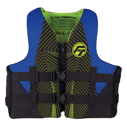 Full Throttle Adult Rapid-Dry Life Jacket - L/XL - Blue/Black - Part# 142100-500-050-22