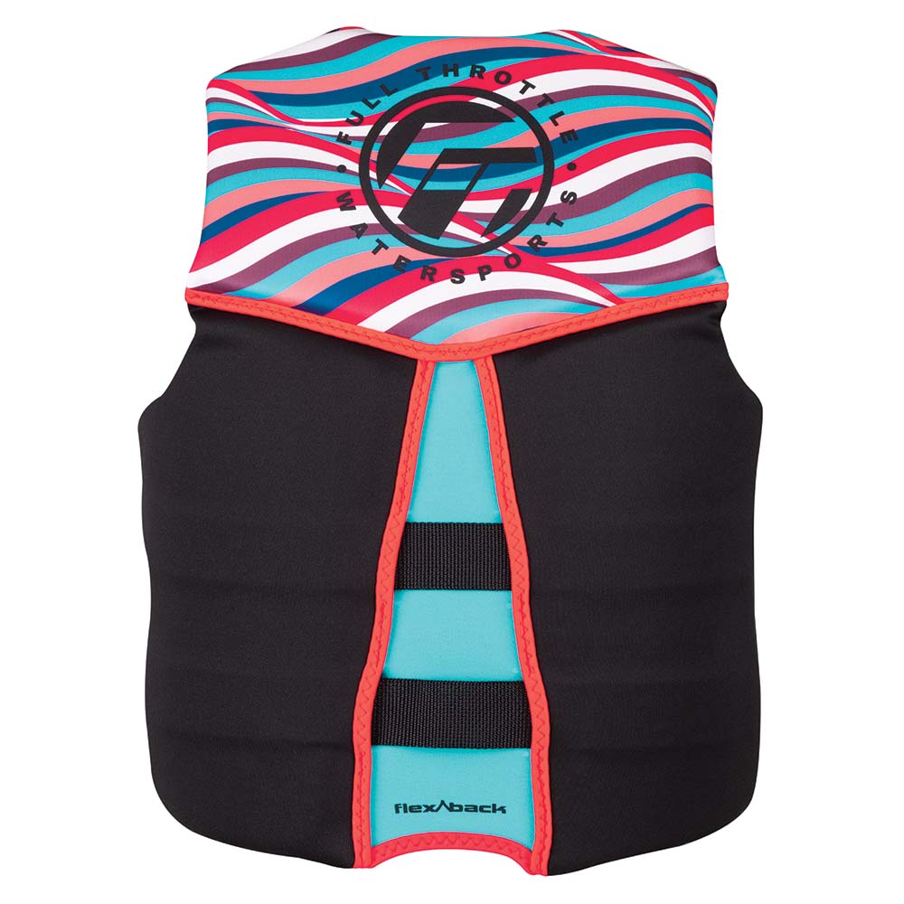 Full Throttle Women's Rapid-Dry Flex-Back Life Jacket - XS - Pink/Black
