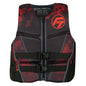 Full Throttle Men's Rapid-Dry Flex-Back Life Jacket - Part# 142500-100-040-22 - Black/Red