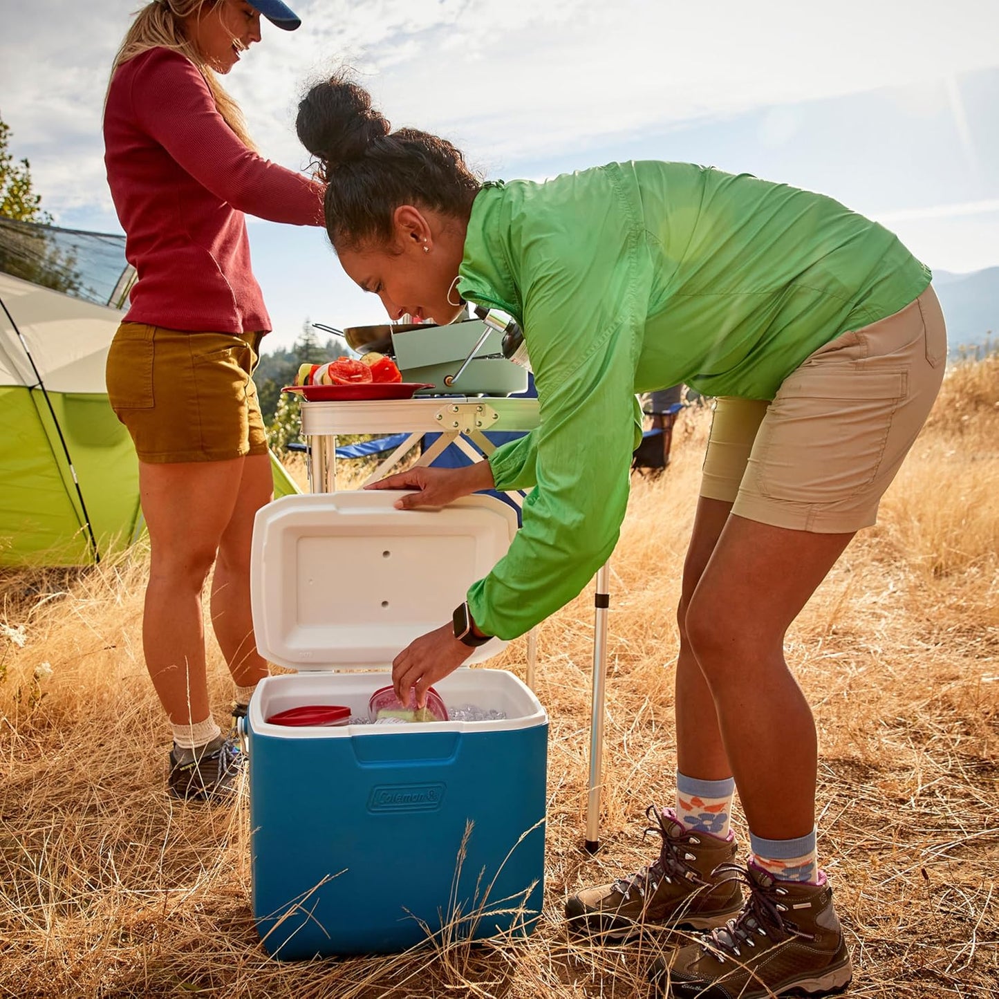 Coleman Outdoor Chiller Cooler 30 Qt 5879 Ocean/White C4