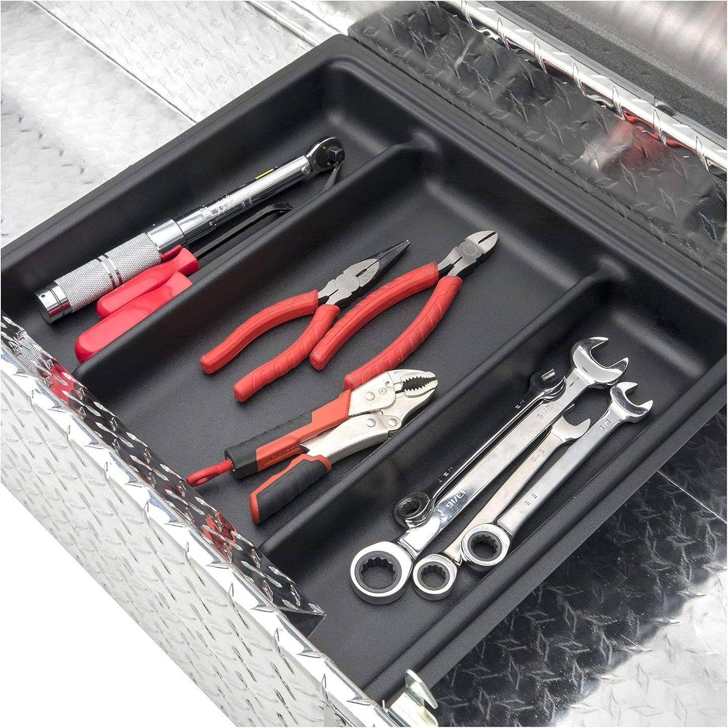 UWS United Welding Services TBS-63-A-LP 63-Inch Single Lid Low Profile Dakota Quad/0511 Tacoma Truck Bed Toolbox