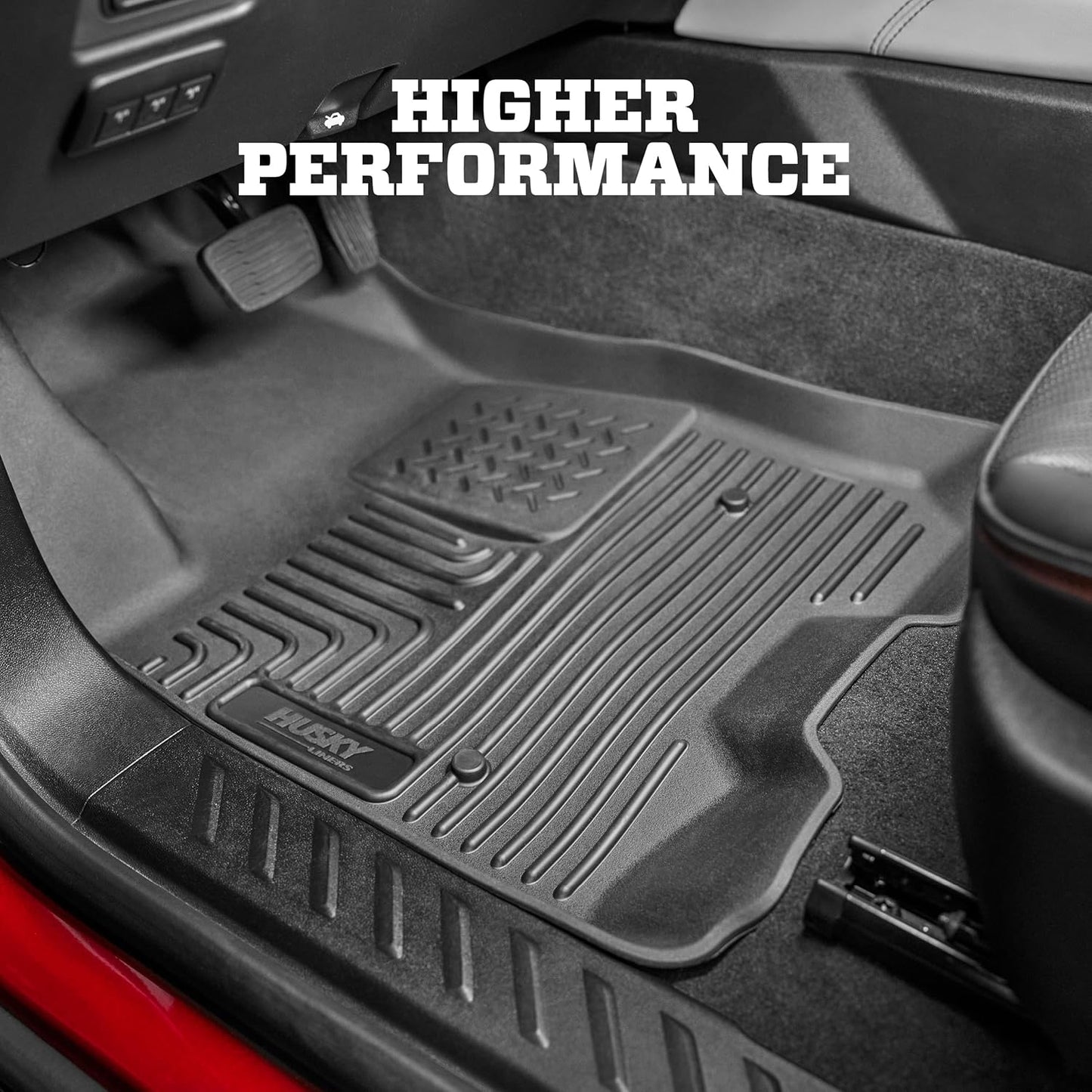 Husky Liner 94101 Front & Second Seat Floor Liners for 1923 Ford Ranger Super Crew, Black