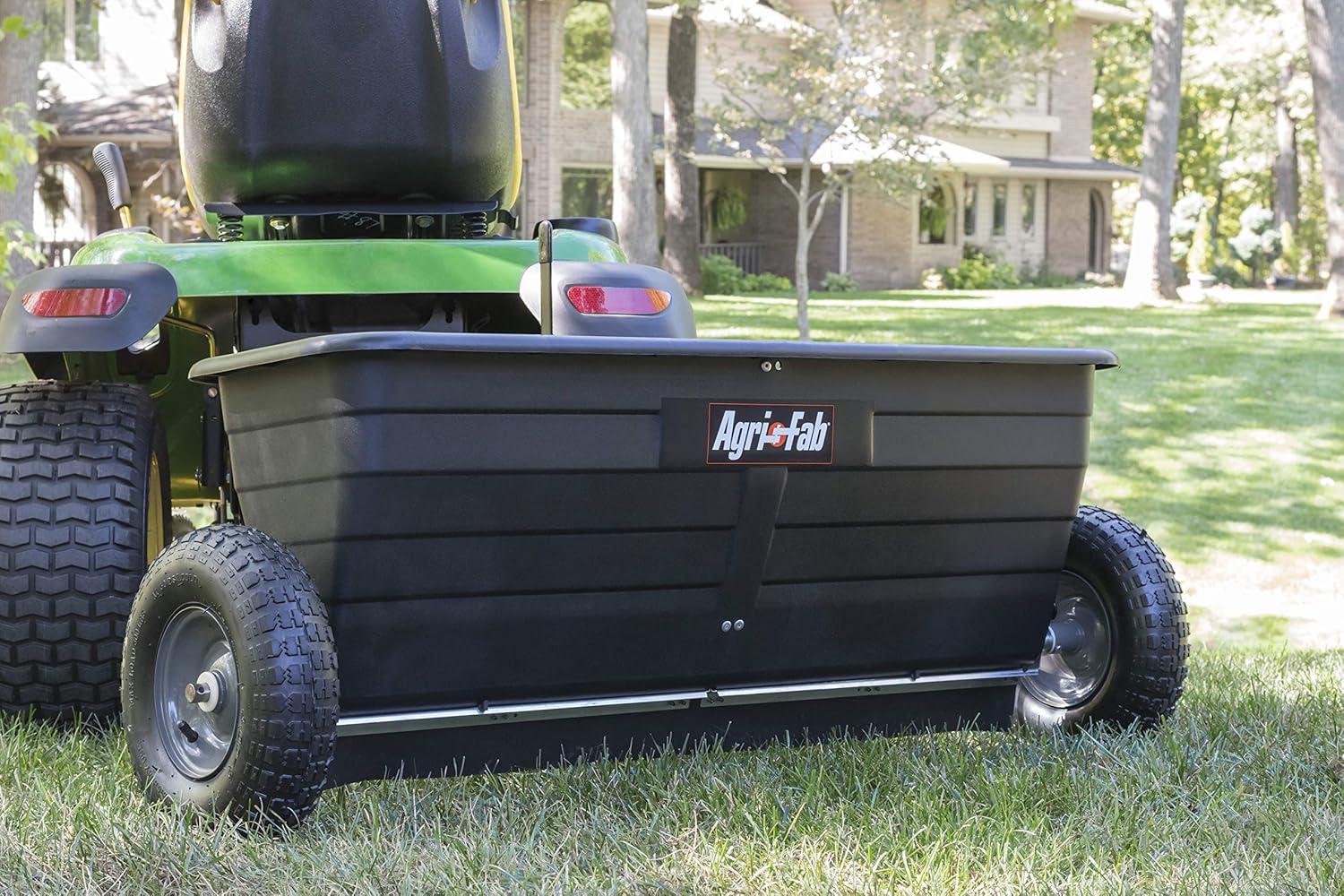Agri - Fab 45 - 0288 | 175 lb Tow - Behind Drop Spreader for Seed, Fertilizer, Salt & Ice Melt | 17 - Gallon Hopper | Compatible with Lawn Tractors - Autosphere