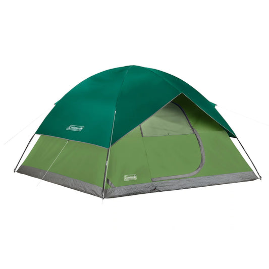 Coleman Sundome 6-Person Camping Tent - Part Number 2155648 - Spruce Green