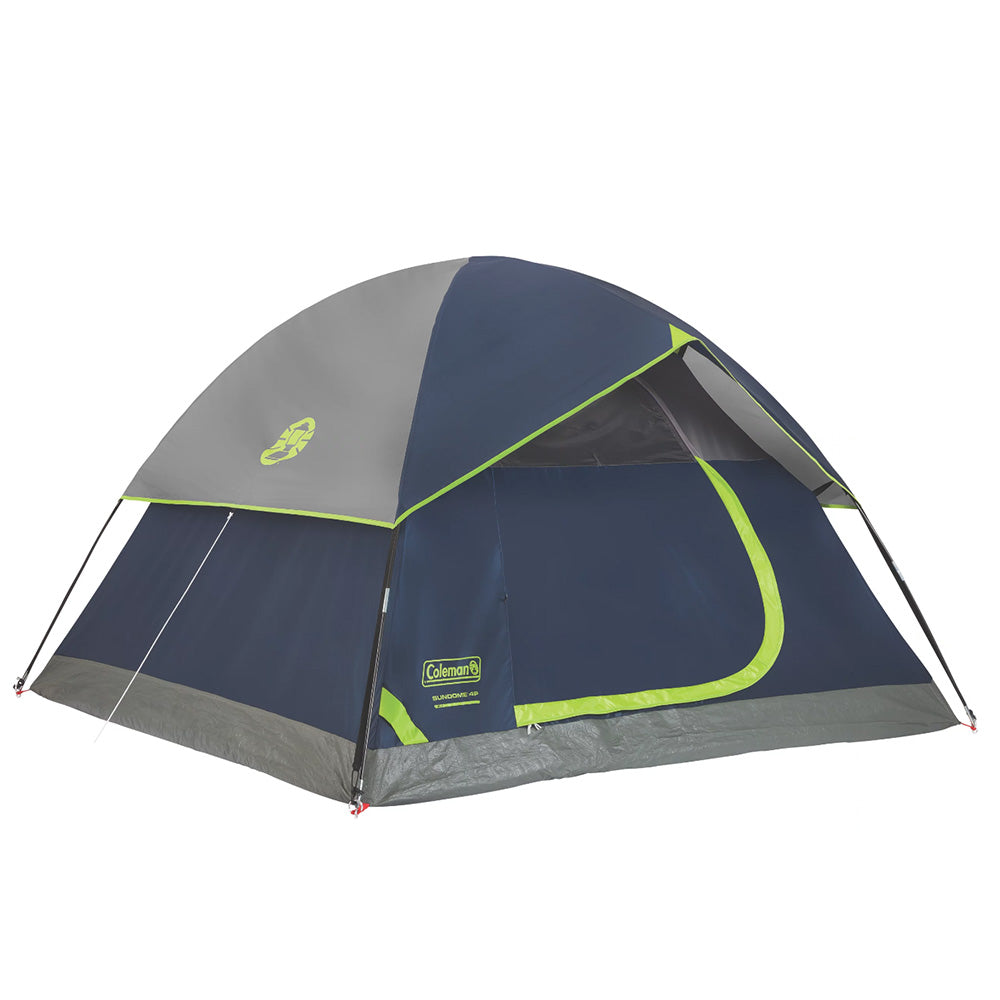 Coleman Sundome 4-Person Camping Tent - Navy Blue & Grey - Part Number 2000035697