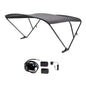 SureShade Battery Powered Bimini - Black Anodized Frame & Black Fabric (Part #2021133087)
