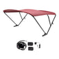 SureShade Battery Powered Bimini - Black Anodized Frame & Burgundy Fabric (Part Number: 2021133091)