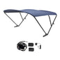 SureShade 2021133095 Battery Powered Bimini - Black Anodized Frame & Navy Fabric