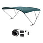 SureShade Battery Powered Bimini - Clear Anodized Frame & Green Fabric (Part Number: 2021133098)
