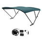 SureShade 2021133099 Battery Powered Bimini - Black Anodized Frame & Green Fabric