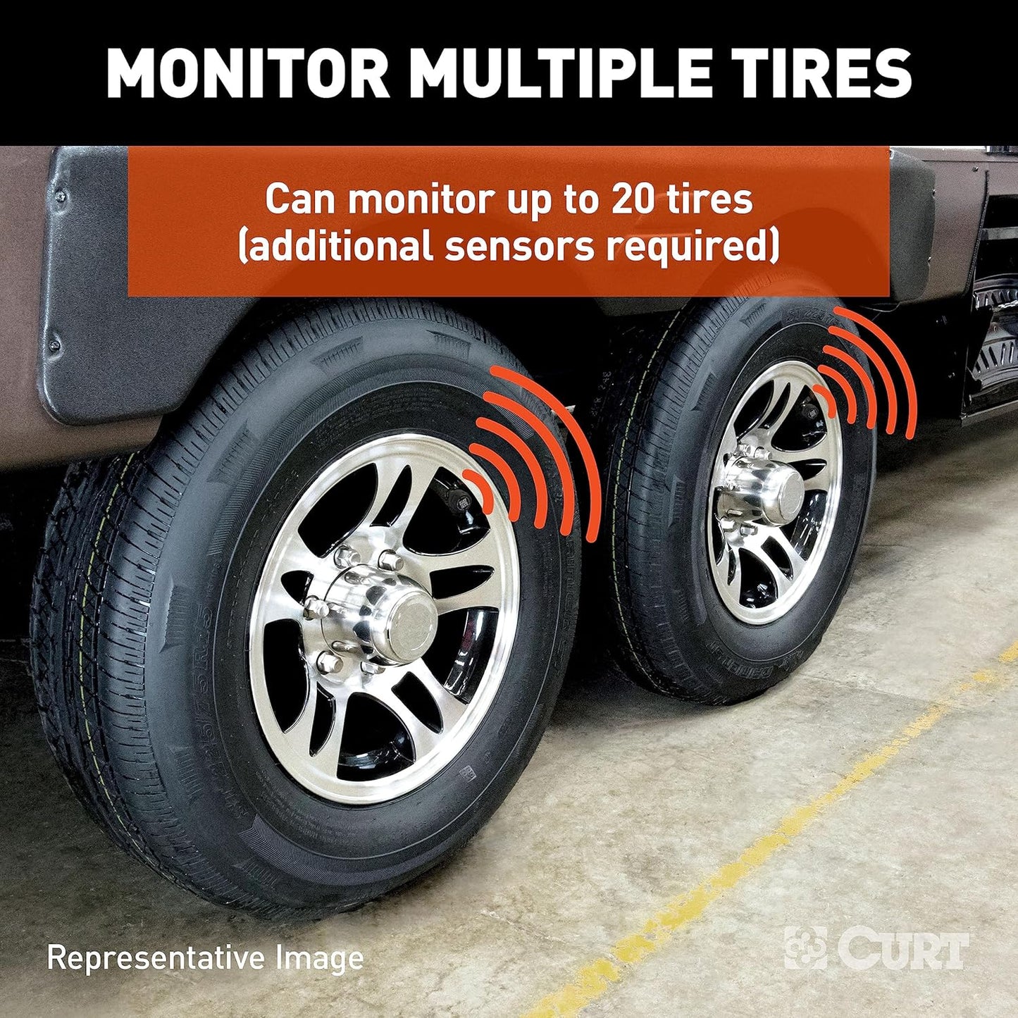 Curt Manufacturing Tire Linc Auto Advanced TPMS - Tire Pressure Monitoring System