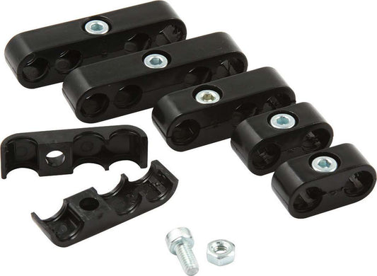 ALLSTAR PERFORMANCE ALL81345 Wire Separator Set - Spark Plug Wire Loom - Universal Black