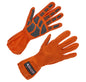 ALLSTAR PERFORMANCE Non-SFI Outseam Driving Gloves - X-Large - Orange