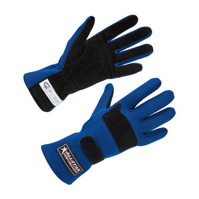 ALLSTAR PERFORMANCE Driving Gloves SFI 3.3/5 D/L Blue X-Large