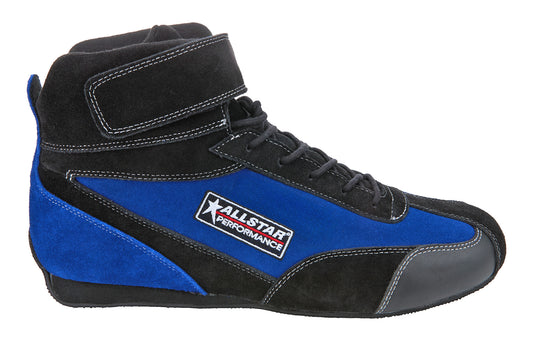 ALLSTAR PERFORMANCE Driving Shoes Black/Blue SFI 3.3/5 Pro Series 7.0