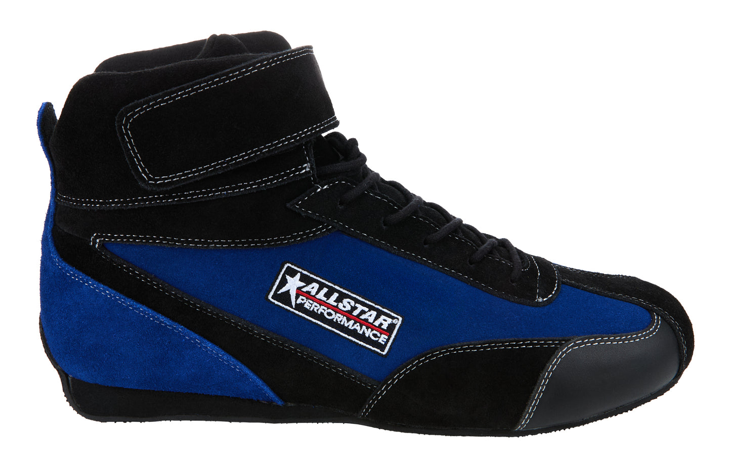 ALLSTAR PERFORMANCE Driving Shoes Black/Blue SFI 3.3/5 Pro Series Size 10.5