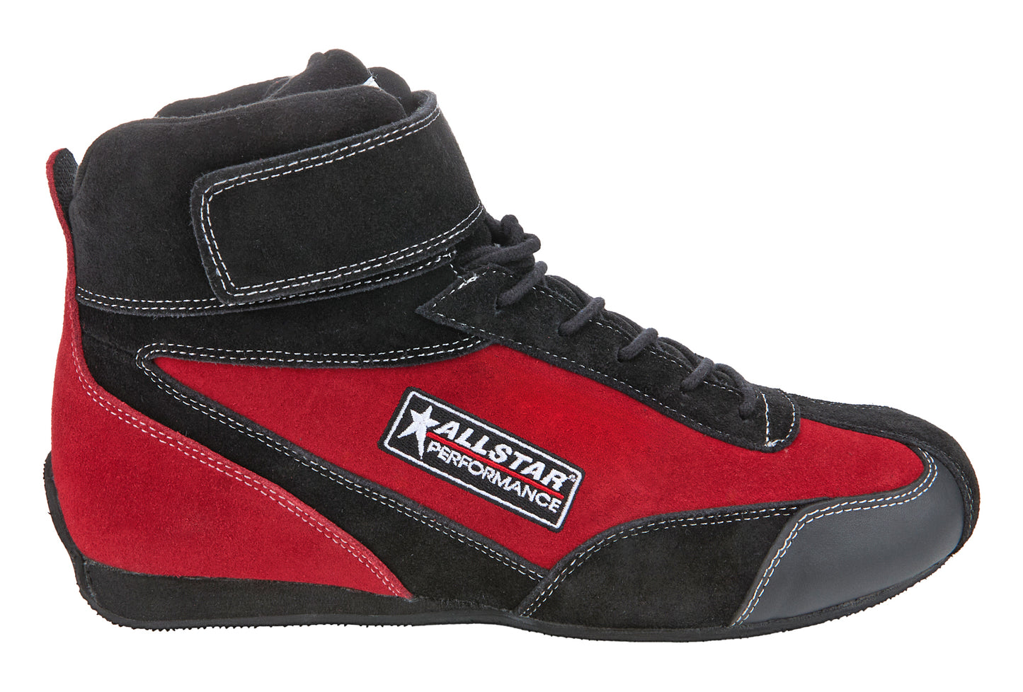 ALLSTAR PERFORMANCE Driving Shoes Black/Red SFI 3.3/5 Pro Series 7.0