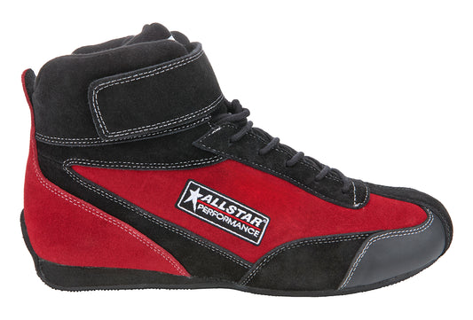 ALLSTAR PERFORMANCE Driving Shoes Black/Red SFI 3.3/5 Pro Series 7.0