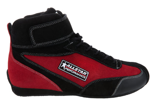 ALLSTAR PERFORMANCE Driving Shoes Black/Red SFI 3.3/5 Pro Series Size 11.0
