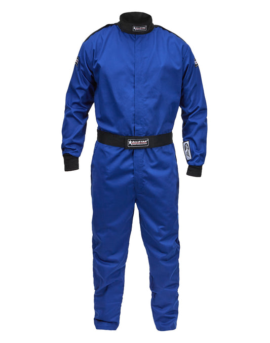 ALLSTAR PERFORMANCE Driving Suit SFI 3.2A/1 Single Layer Fire Retardant Cotton Blue Medium