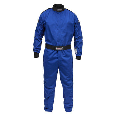 ALLSTAR PERFORMANCE Driving Suit SFI 3.2A/1 Medium Tall Blue - Fire Retardant Cotton